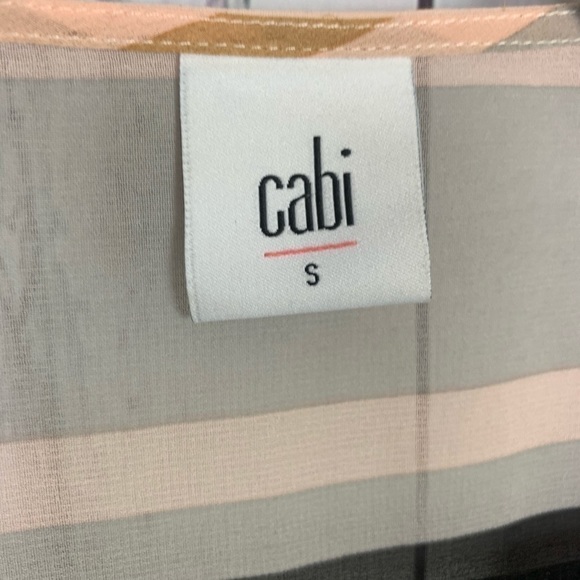 CAbi | sleeveless sheer stripes blouse - Picture 3 of 6
